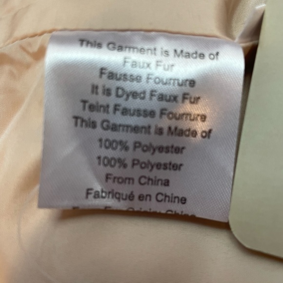 La Fiorentina Faux Fur with side zipper in taupe - Picture 6 of 7